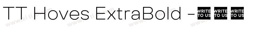 TT Hoves ExtraBold 字体转换